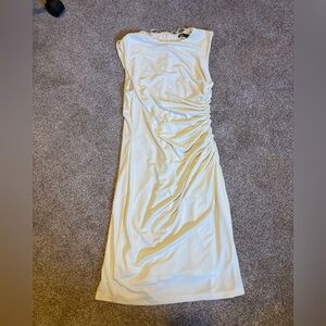 Zara Cream Ruched Mini Dress